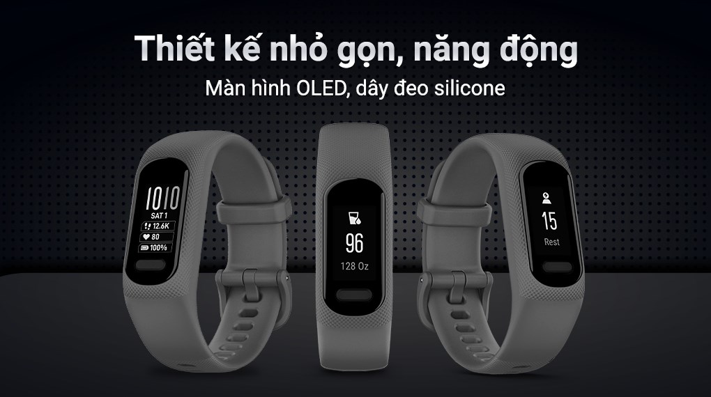 Vòng đeo tay thông minh Garmin Vivosmart 5