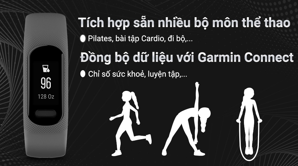 Vòng đeo tay thông minh Garmin Vivosmart 5