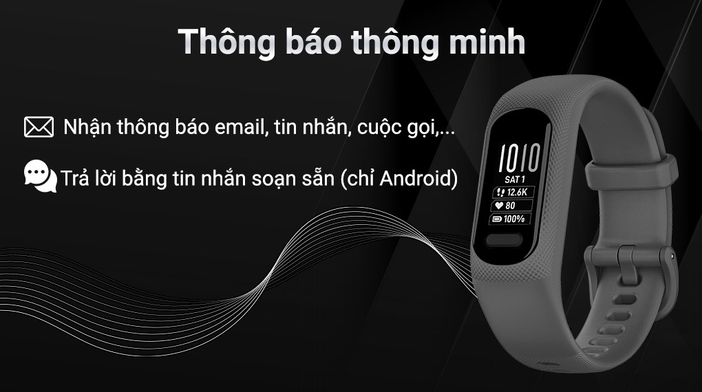 Vòng đeo tay thông minh Garmin Vivosmart 5
