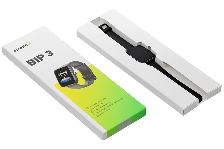 Đồng hồ thông minh Amazfit Bip 3 44.12mm Màu Đen