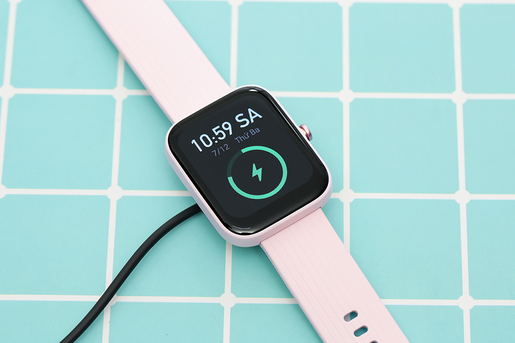 Đồng hồ thông minh Amazfit Bip 3 Pro 44.12mm Màu Hồng
