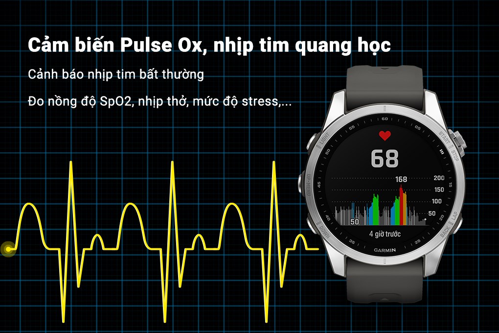 Đồng hồ thông minh Garmin Fenix 7S 42mm Xám