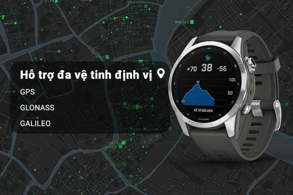 Garmin Fenix 7S dây silicone - GPS