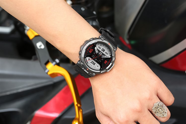 Đồng hồ thông minh Amazfit T-Rex 2 47.1mm Màu Đen - Bạc