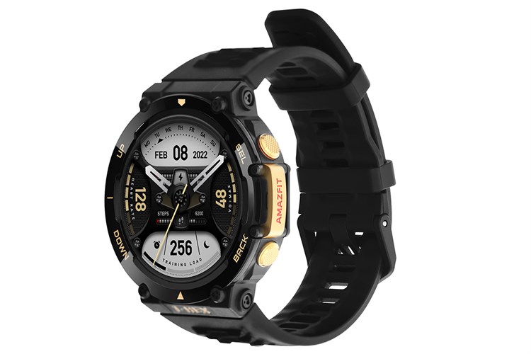 Đồng hồ thông minh Amazfit T-Rex 2 47.1mm Màu Đen - Vàng