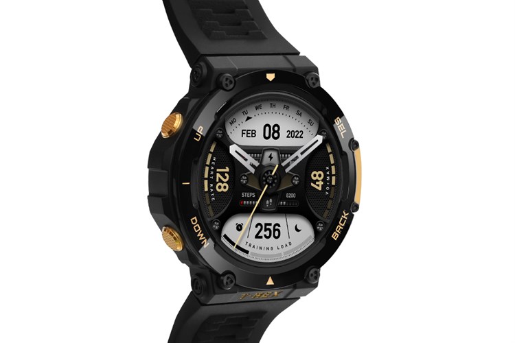 Đồng hồ thông minh Amazfit T-Rex 2 47.1mm Màu Đen - Vàng