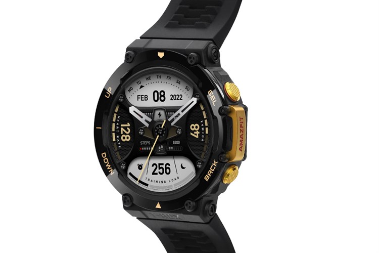 Đồng hồ thông minh Amazfit T-Rex 2 47.1mm Màu Đen - Vàng