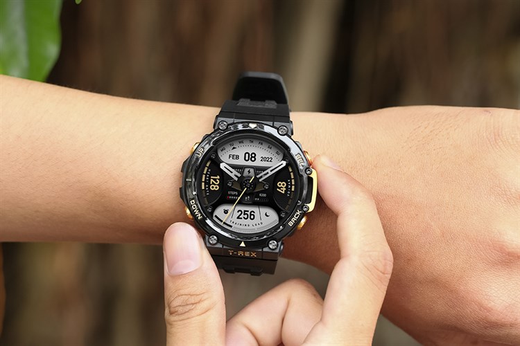 Đồng hồ thông minh Amazfit T-Rex 2 47.1mm Màu Đen - Vàng