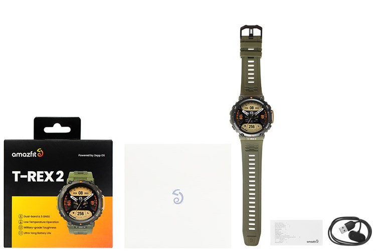 Đồng hồ thông minh Amazfit T-Rex 2 47.1mm Màu Xanh lá