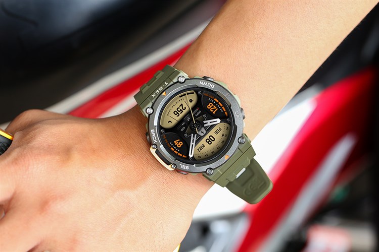 Đồng hồ thông minh Amazfit T-Rex 2 47.1mm Màu Xanh lá