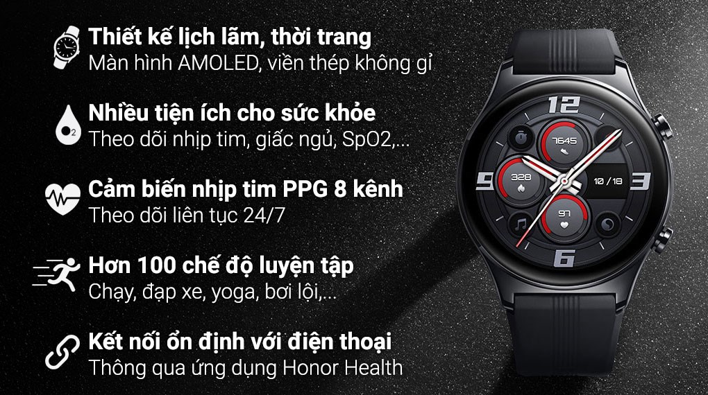 Đồng hồ thông minh Honor Watch GS3 - chính hãng, trả góp