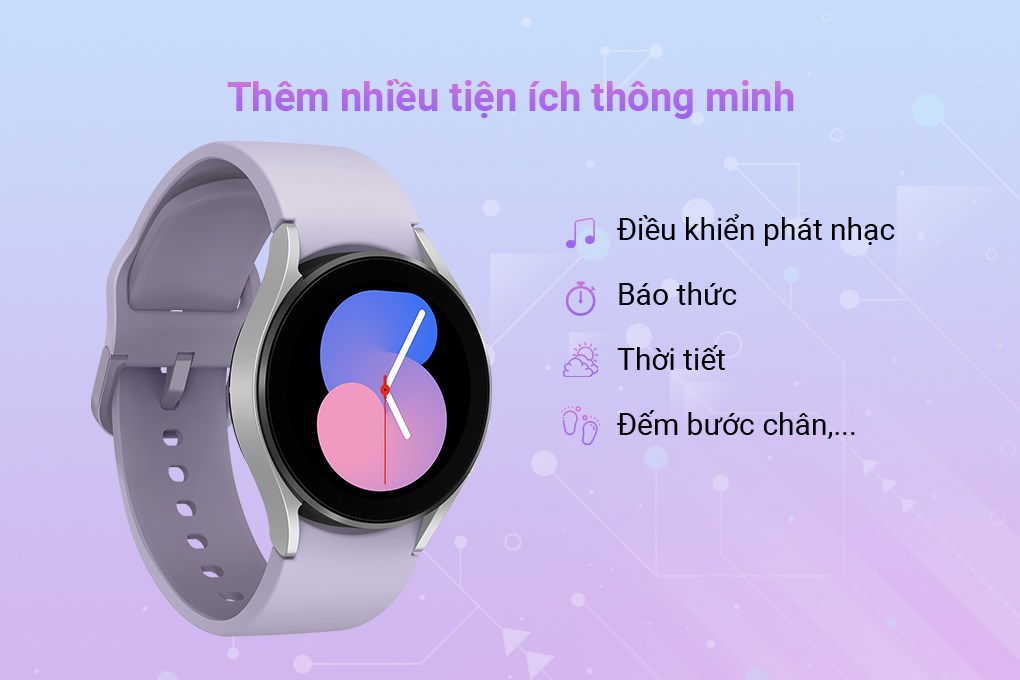 Đồng hồ thông minh Samsung Galaxy Watch5 LTE 40mm Tím