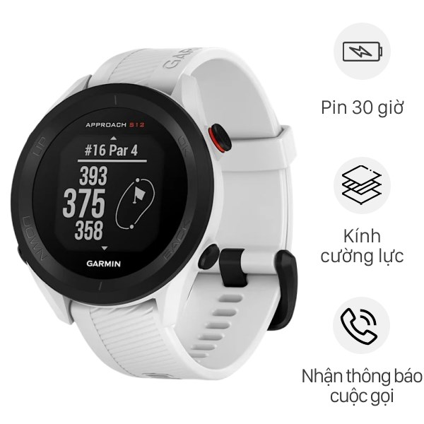 Garmin Approach S12 Golf 43.7mm dây silicone - giá rẻ, mua trả chậm