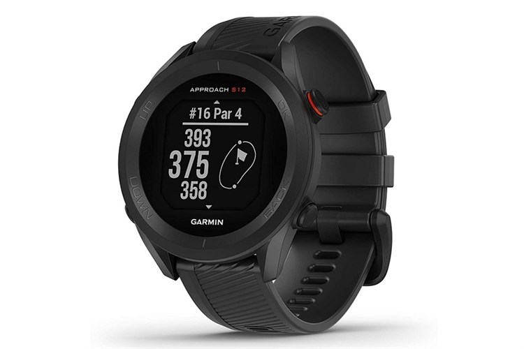 Đồng hồ thông minh Garmin Approach S12 Golf dây silicone Màu Đen