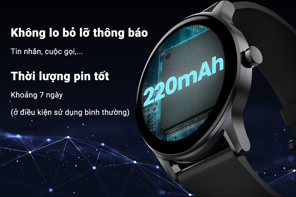 Đồng hồ thông minh HAYLOU GS 44.4mm Đen