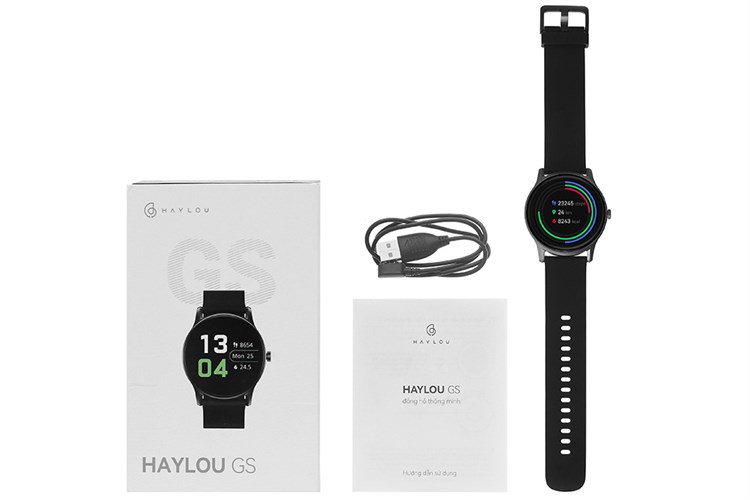 Đồng hồ thông minh HAYLOU GS 44.4mm Đen Màu Đen