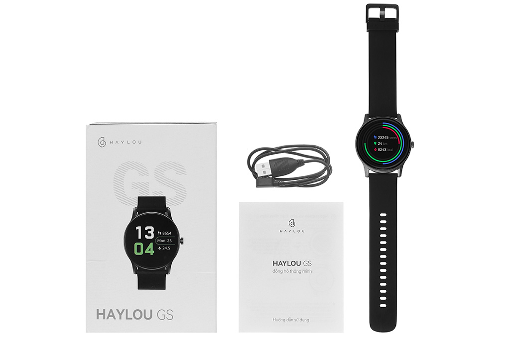Đồng hồ thông minh HAYLOU GS 44.4mm Đen Màu Đen