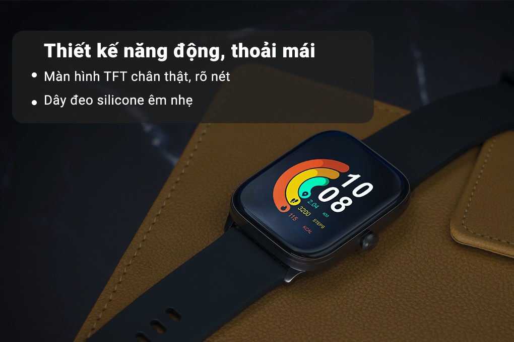 Đồng hồ thông minh HAYLOU GST 45.1mm Đen