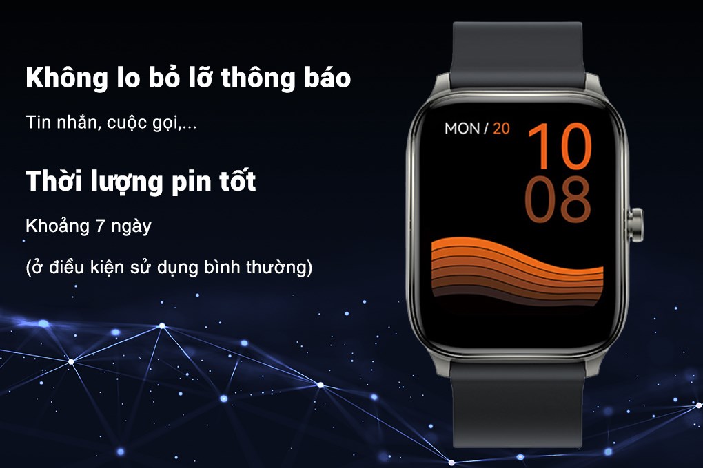 Đồng hồ thông minh HAYLOU GST 45.1mm Đen