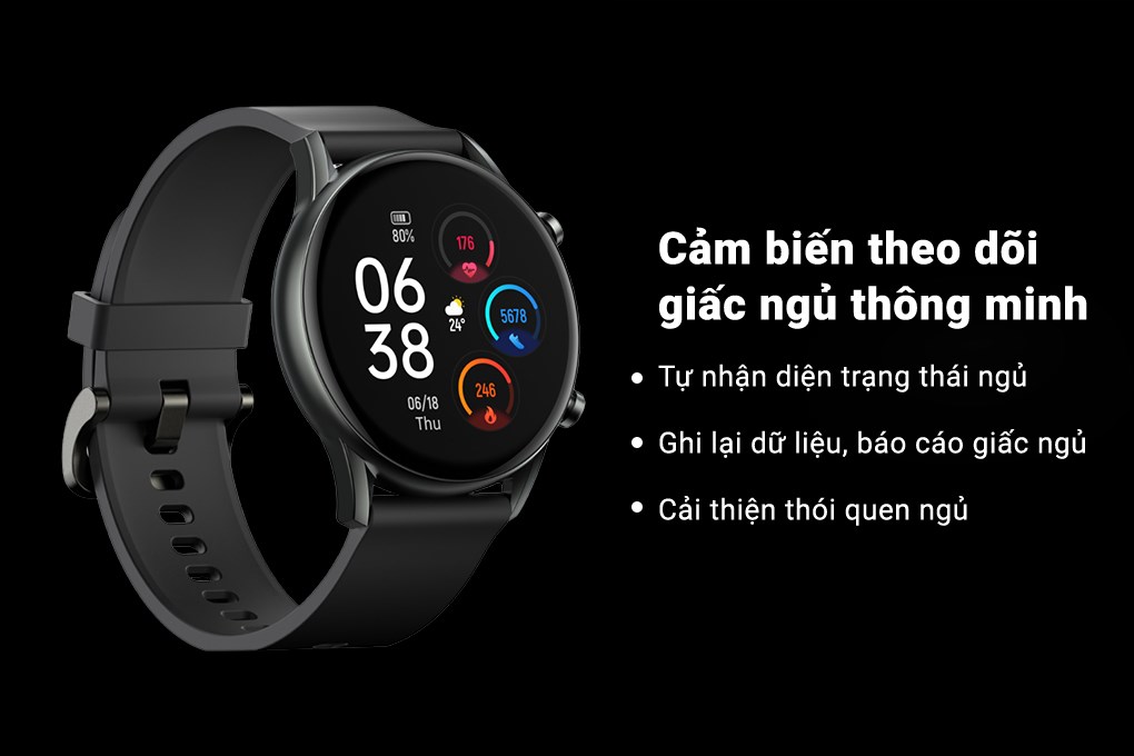 Đồng hồ thông minh HAYLOU RT2 45.7mm Đen