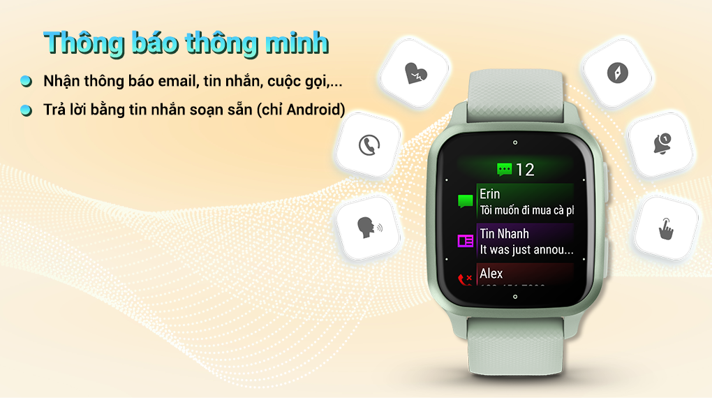 Garmin Venu SQ 2 40.6mm dây silicone