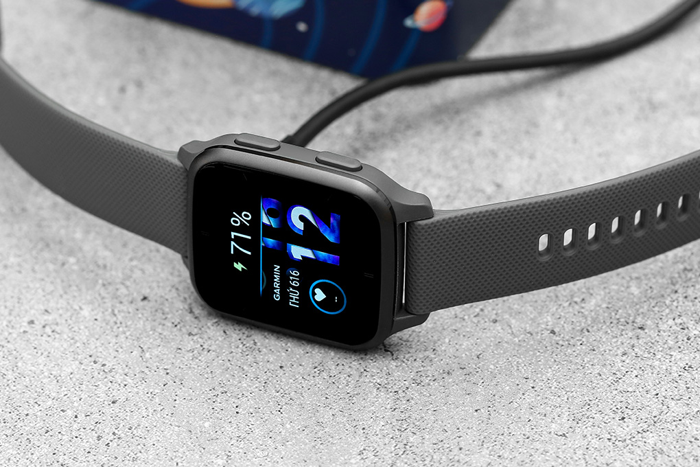 Garmin Venu SQ 2 40.6mm dây silicone Màu Xám