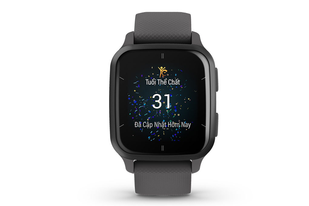 Garmin Venu SQ 2 40.6mm dây silicone Màu Xám