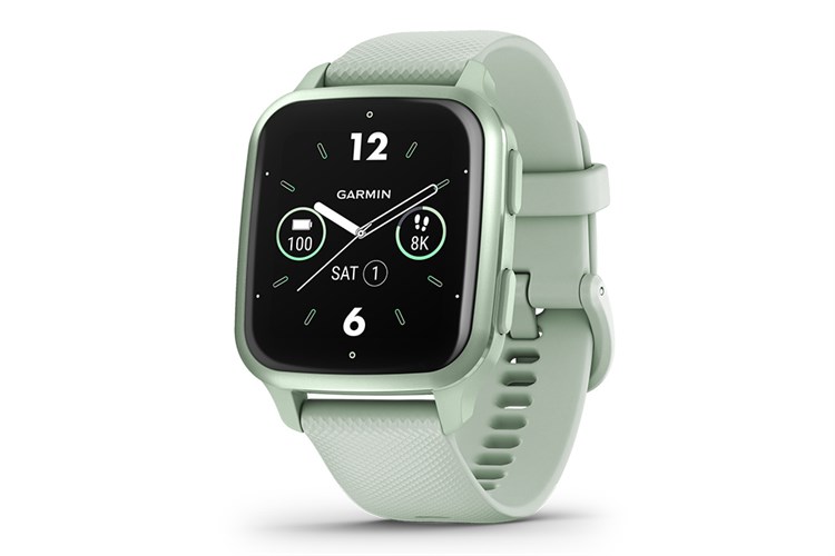 Garmin Venu SQ 2 40.6mm dây silicone Màu Xanh Bạc Hà