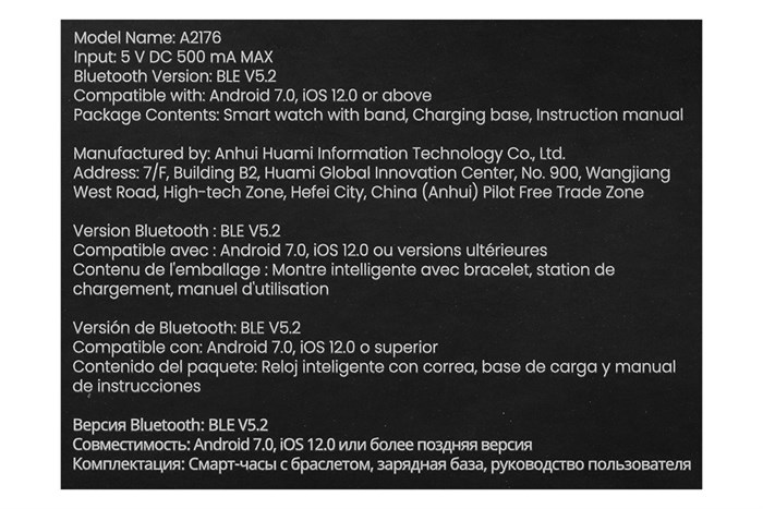 Đồng hồ thông minh Amazfit GTS 4 mini 41.8mm Màu Đen