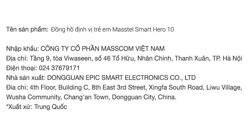 Đồng hồ định vị trẻ em Masstel Smart Hero 10 Màu Xanh Dương