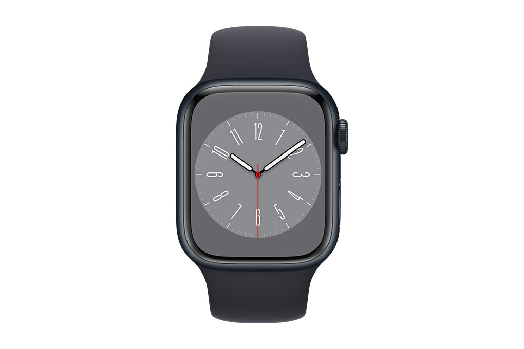 Đồng hồ thông minh Apple Watch Series 8 GPS 45mm viền nhôm dây thể thao Màu Đen Xanh