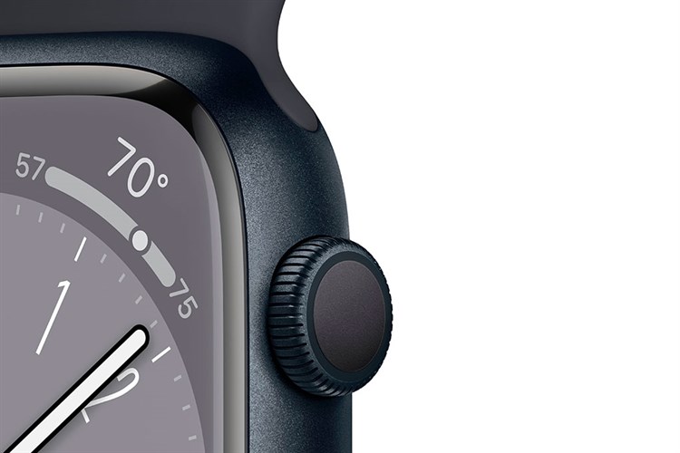 Đồng hồ thông minh Apple Watch Series 8 GPS 45mm viền nhôm dây thể thao Màu Đen Xanh