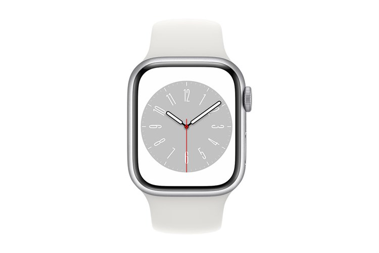 Đồng hồ thông minh Apple Watch Series 8 GPS 45mm viền nhôm dây thể thao Màu Trắng
