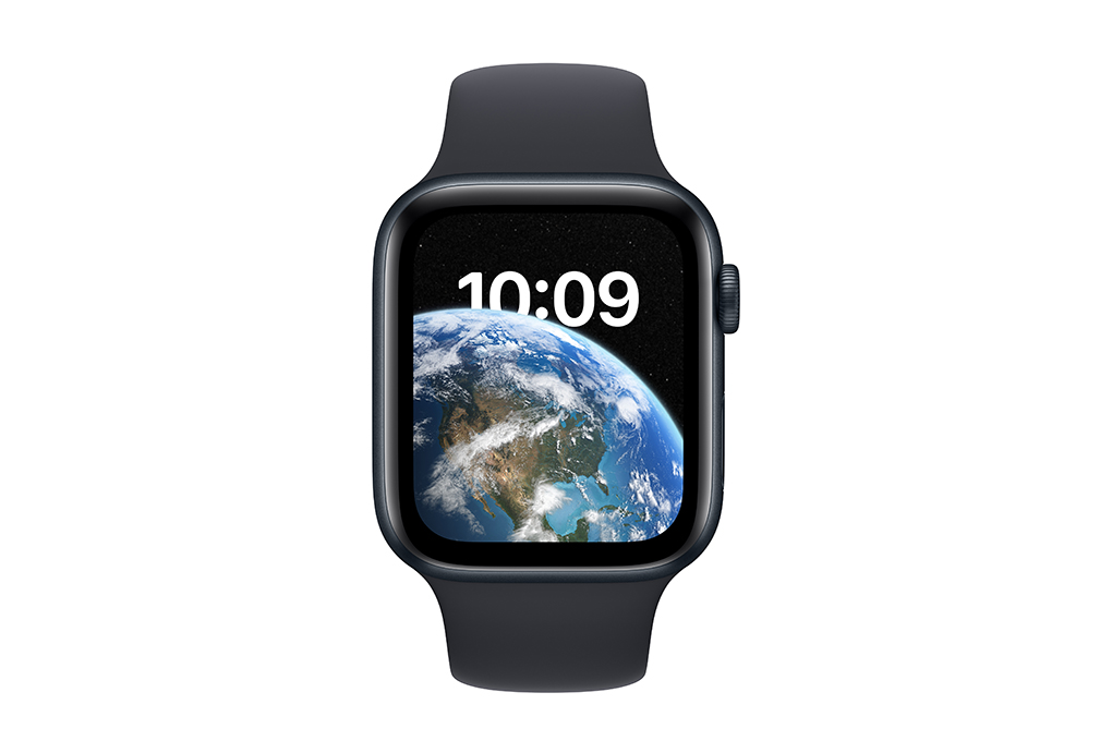 Đồng hồ thông minh Apple Watch SE 2022 GPS 44mm viền nhôm dây thể thao Màu Đen Xanh