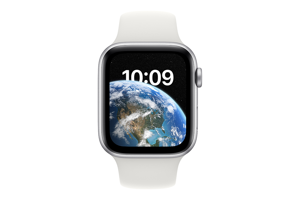 Đồng hồ thông minh Apple Watch SE 2022 GPS 44mm viền nhôm dây thể thao Màu Trắng