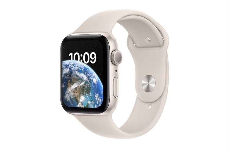 Đồng hồ thông minh Apple Watch SE 2022 GPS 44mm viền nhôm dây thể thao Màu Trắng Starlight