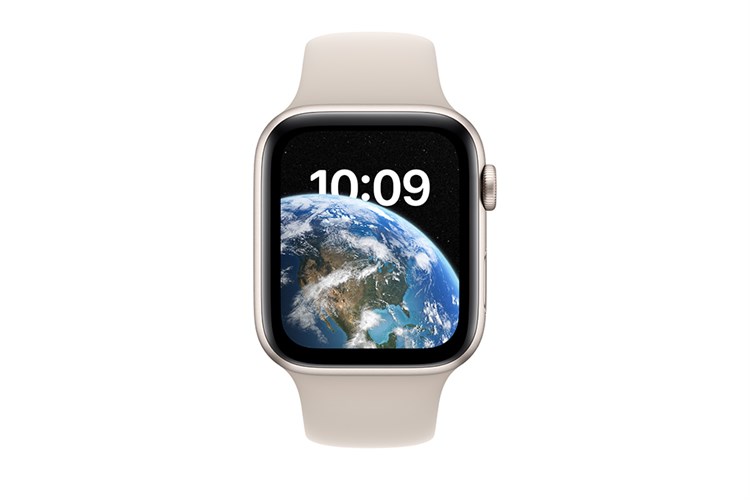 Đồng hồ thông minh Apple Watch SE 2022 GPS 44mm viền nhôm dây thể thao Màu Trắng Starlight