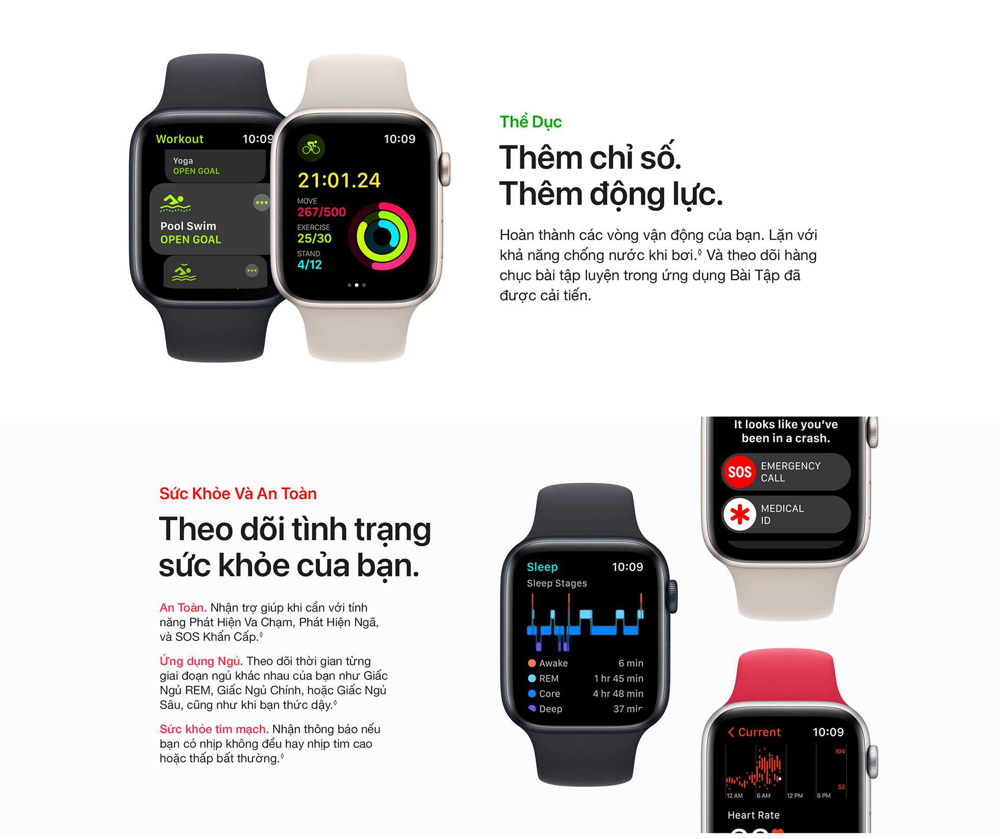 Apple Watch SE 2022 GPS 44mm - Thiết kế