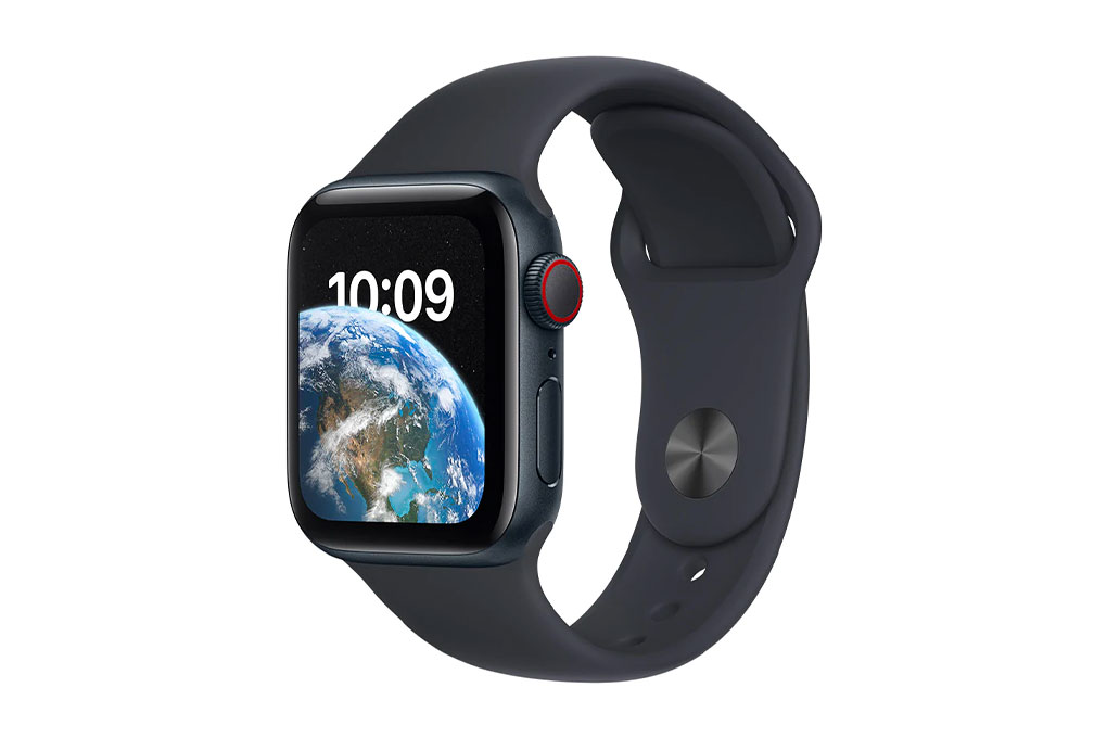 Đồng hồ thông minh Apple Watch SE 2022 GPS + Cellular 40mm viền nhôm dây thể thao Màu Đen Xanh