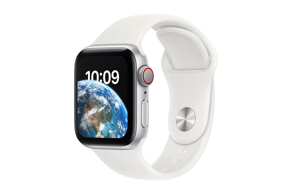 Đồng hồ thông minh Apple Watch SE 2022 GPS + Cellular 44mm viền nhôm dây thể thao Màu Trắng