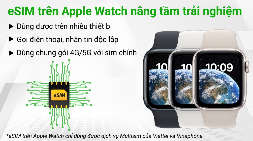 Apple Watch SE 2022 LTE 44mm - eSIM