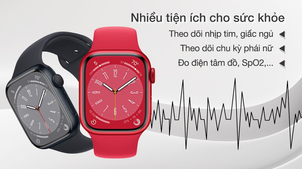 Apple Watch Series 8 GPS 41mm - Cảm biến