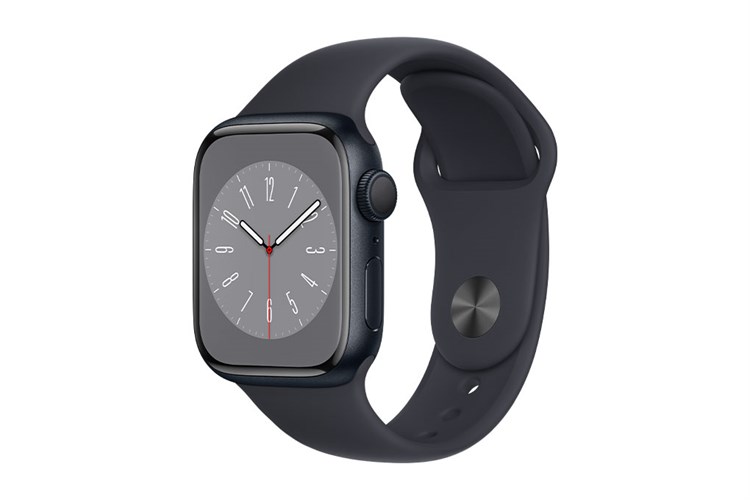 Đồng hồ thông minh Apple Watch Series 8 GPS 41mm viền nhôm dây thể thao Màu Đen Xanh