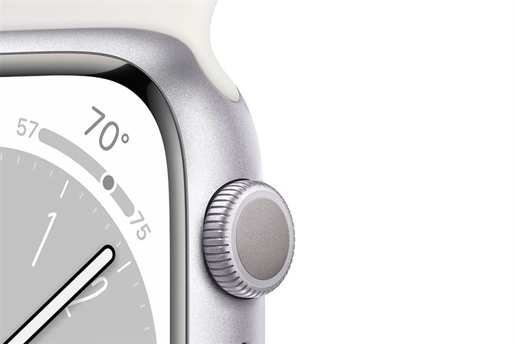 Đồng hồ thông minh Apple Watch Series 8 GPS 41mm viền nhôm dây thể thao Màu Trắng