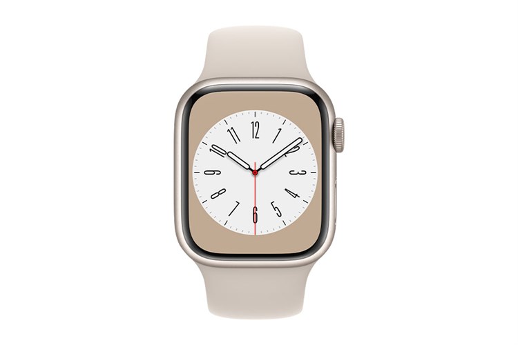 Đồng hồ thông minh Apple Watch Series 8 GPS 41mm viền nhôm dây thể thao Màu Trắng Starlight