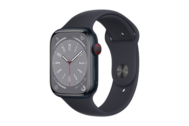 Đồng hồ thông minh Apple Watch Series 8 GPS + Cellular 41mm viền nhôm dây thể thao Màu Đen Xanh