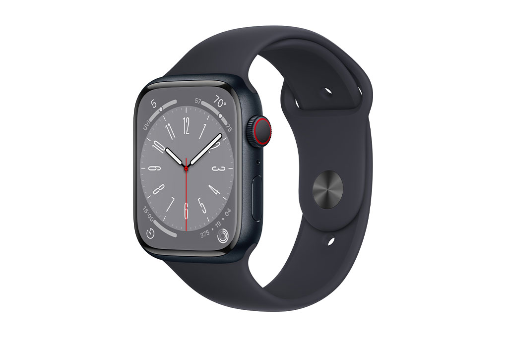 Đồng hồ thông minh Apple Watch Series 8 GPS + Cellular 41mm viền nhôm dây thể thao Đen Xanh