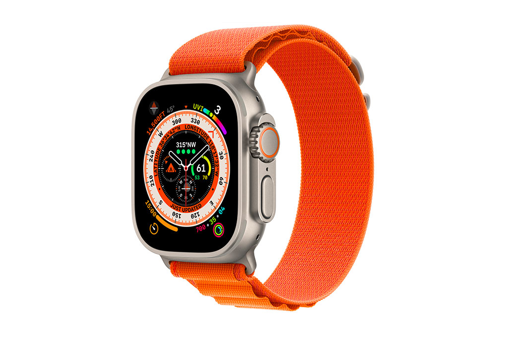 Đồng hồ thông minh Apple Watch Ultra GPS + Cellular 49mm viền Titanium dây Alpine size M Màu Cam