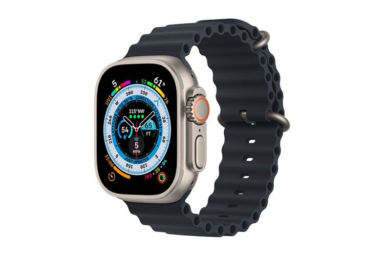 Đồng hồ thông minh Apple Watch Ultra GPS + Cellular 49mm viền Titanium dây Ocean Màu Đen Xanh