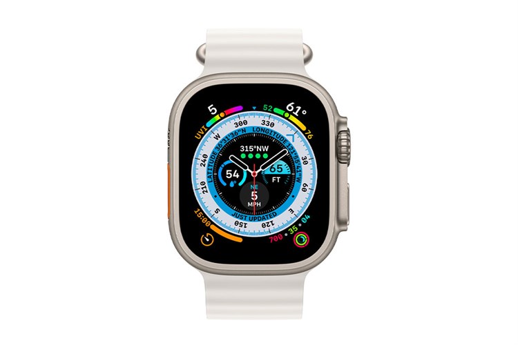 Đồng hồ thông minh Apple Watch Ultra GPS + Cellular 49mm viền Titanium dây Ocean Màu Trắng